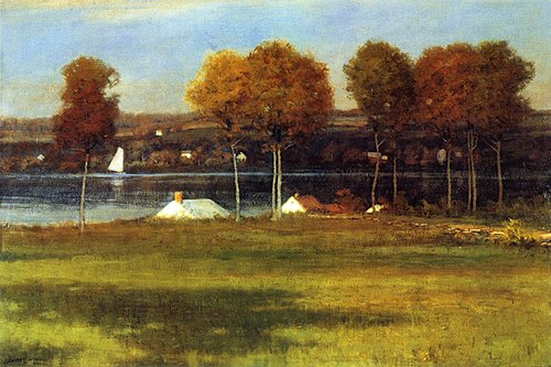 Along the Mianus River, 1892, Leonard Ochtman
