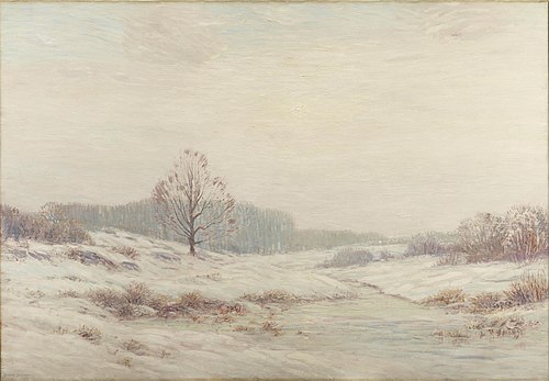 Winter Morning, 1911, Leonard Ochtman