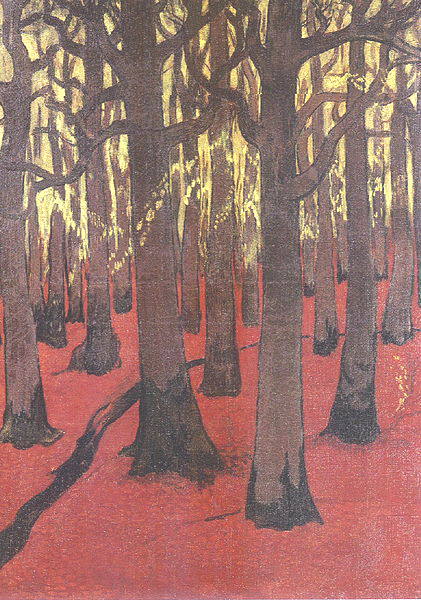 Forêt au sol rouge, 1891, Georges Lacombe