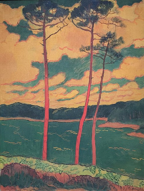 Les pins rouges, 1894, Georges Lacombe