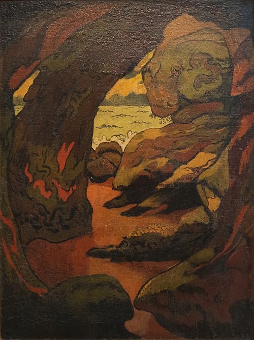 Grotte à Camaret, 1890, Georges Lacombe