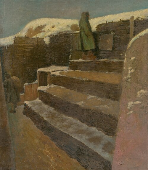 Frontový maliar, 1916, László Mednyánszky