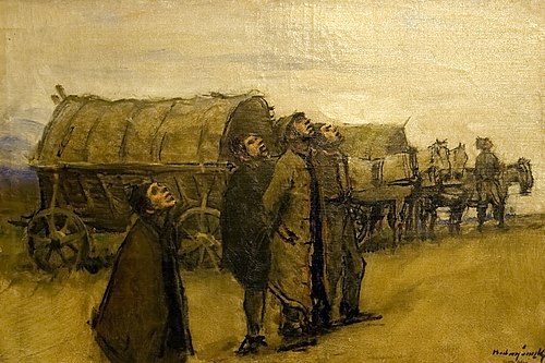 Aerial Attack, , László Mednyánszky