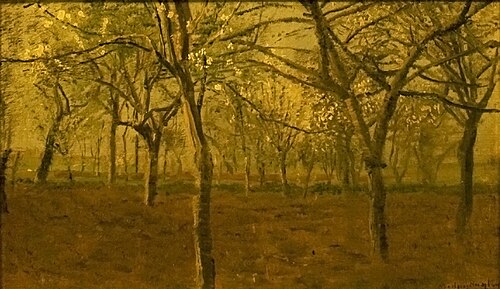 Blossoming_Apple_Trees, , László Mednyánszky