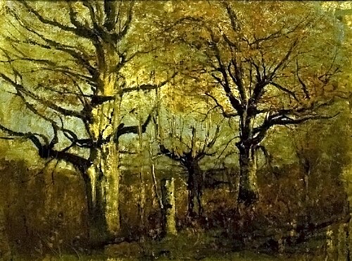 Birches, , László Mednyánszky