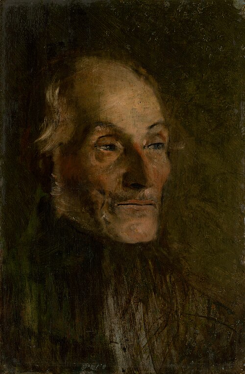 Head Study of an Old Man, 1880, László Mednyánszky