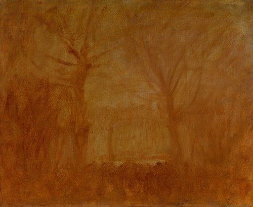 Flaming Landscape, 1900, László Mednyánszky