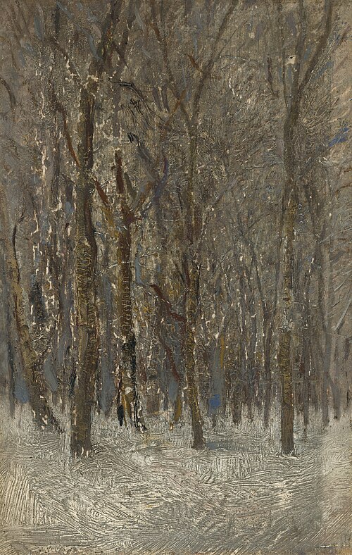 Winter Forest, 1890, László Mednyánszky