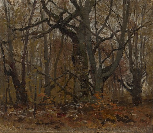 Autumn Forest, 1890, László Mednyánszky