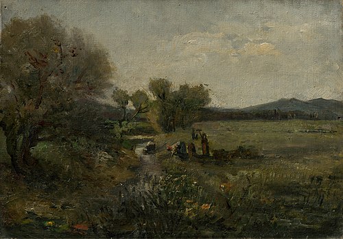 Women at the Creek, 1875, László Mednyánszky