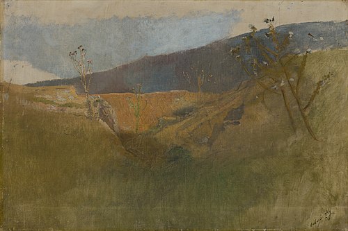 Landscapes with Thistles, 1878, László Mednyánszky