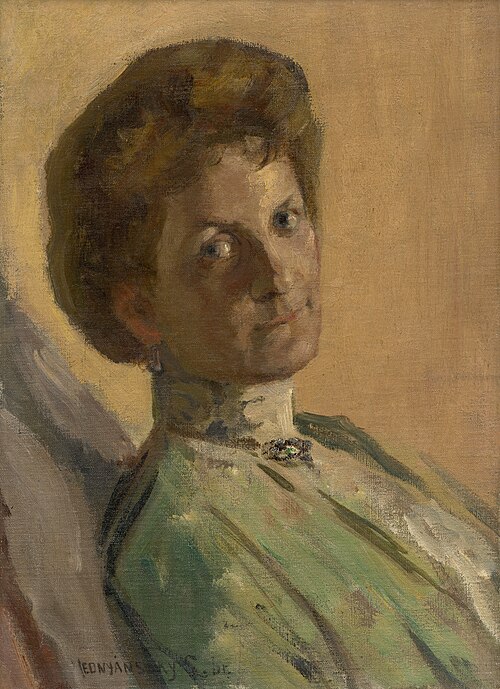 Portrait of Countess Nyáryová, 1901, László Mednyánszky