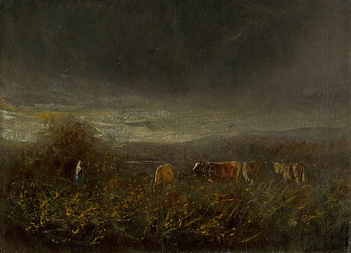 Evening at the Pasture, 1890, László Mednyánszky