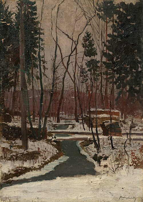 Thaw, 1877, László Mednyánszky