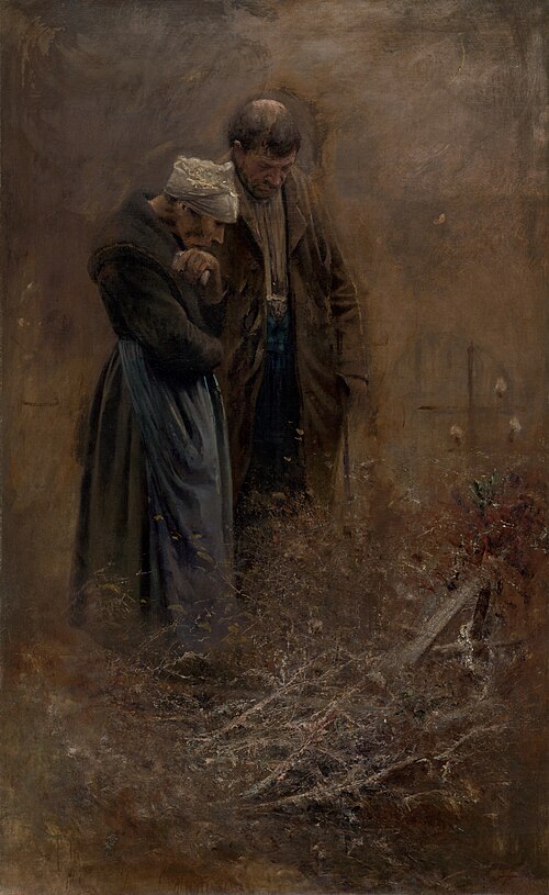 Over the Grave, 1878, László Mednyánszky