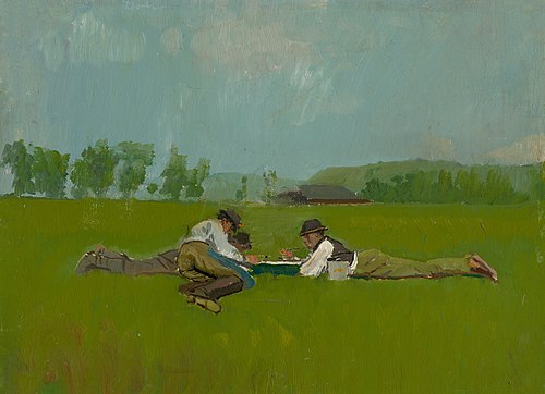 Resting Lads, 1890, László Mednyánszky