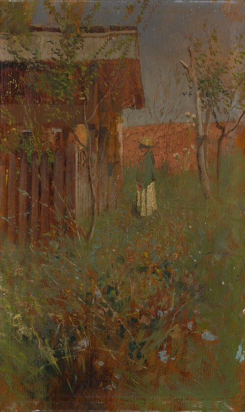 Boy by the Beehouse, 1890, László Mednyánszky