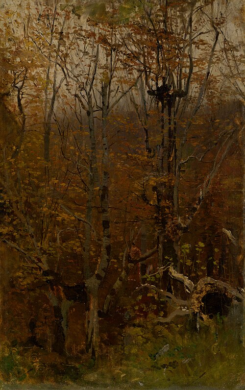 Autumn Hardwood Forest, 1878, László Mednyánszky