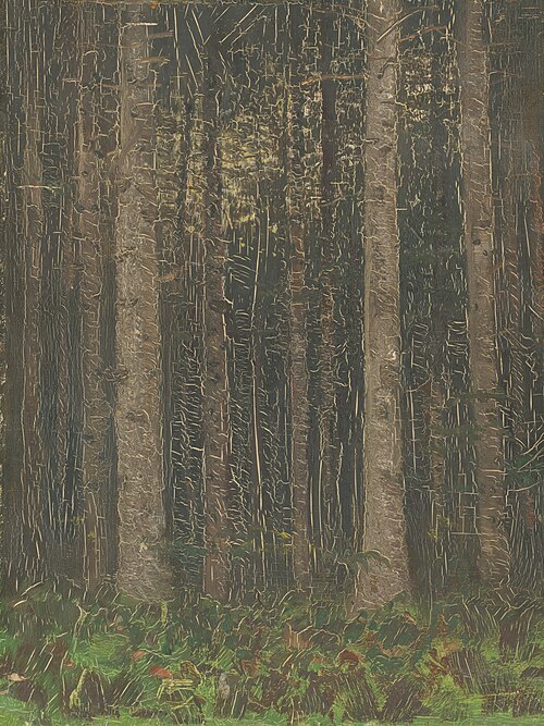 Forest Interior, 1880, László Mednyánszky