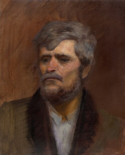 Character Head Study of a Man, 1880, László Mednyánszky