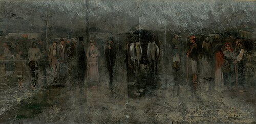 Gloomy Fair I. (Outcasts), 1880, László Mednyánszky