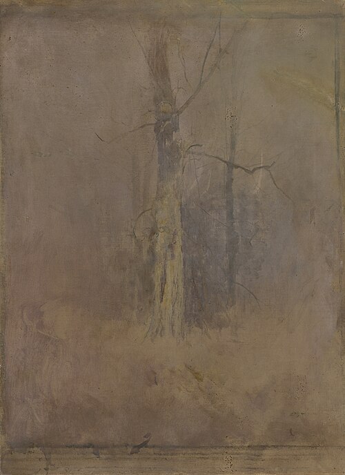 Grey Mood with a Dry Tree, 1890, László Mednyánszky