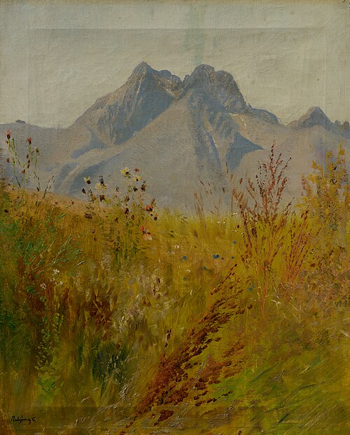 Lomnický Peak, 1890, László Mednyánszky