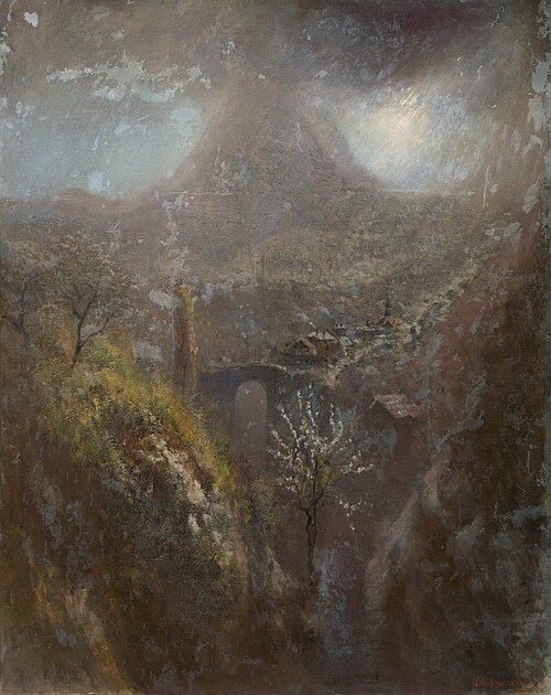 Italian Mountain Landscape, 1890, László Mednyánszky