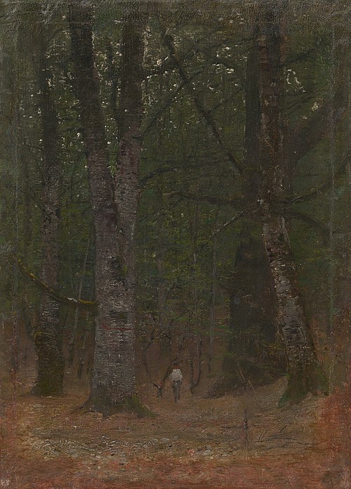 Man in the Woods, 1890, László Mednyánszky