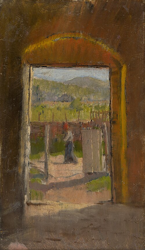 View from the Yard, 1880, László Mednyánszky