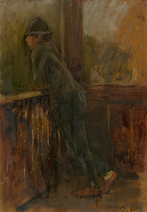 Boy on the Porch, 1895, László Mednyánszky