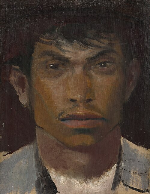 Head of a Gypsy, 1910, László Mednyánszky