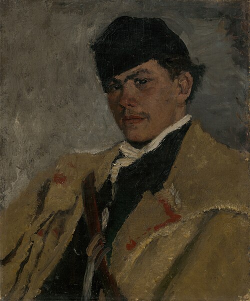 Shepherd in Fur, 1877, László Mednyánszky