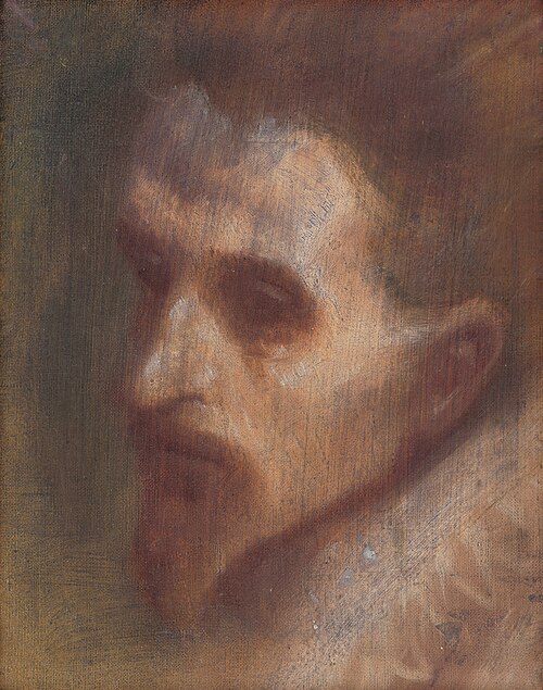 Hlava mysliteľa, 1880, László Mednyánszky
