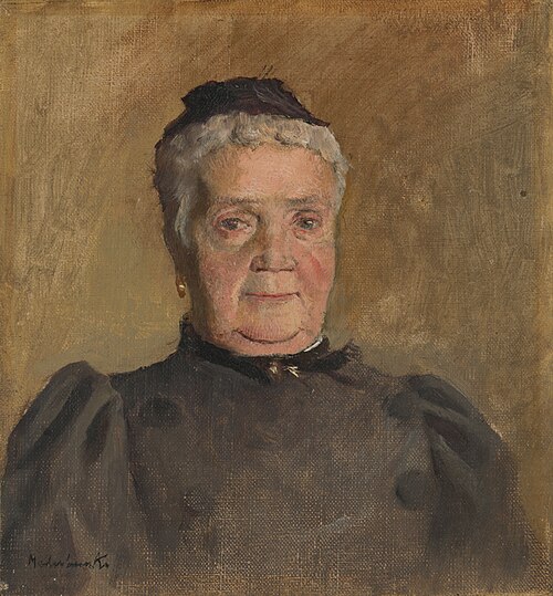 Portrait of Evelin Czóbel, 1880, László Mednyánszky