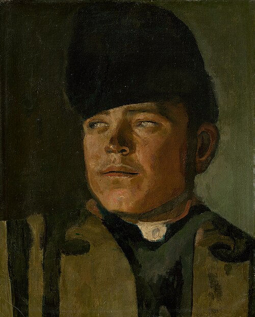 Groom in a Fur Cap, 1875, László Mednyánszky