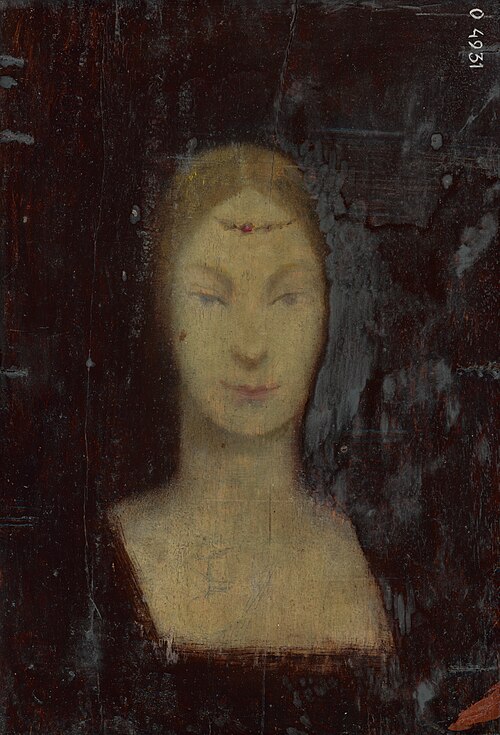 Hlava ženy, 1890, László Mednyánszky