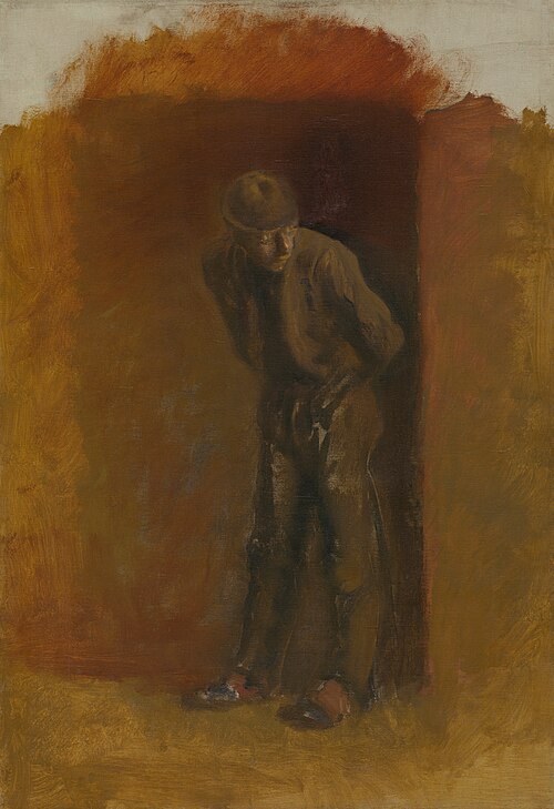 Figure of a Vagrant in Hat, 1900, László Mednyánszky