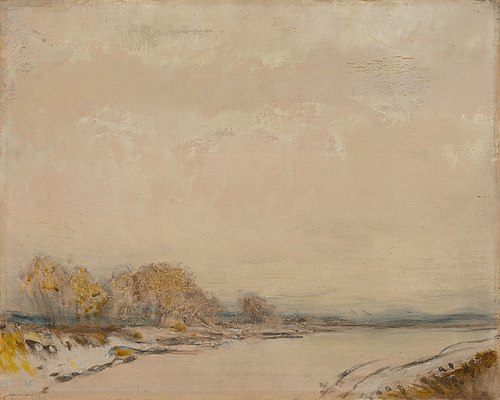 Landscape with a River, 1900, László Mednyánszky