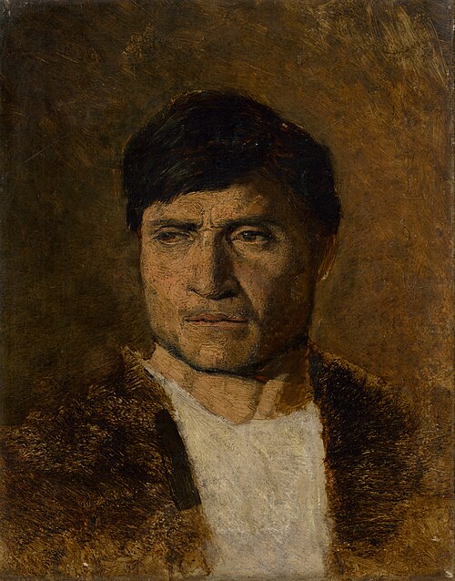 Man in a Fur, 1877, László Mednyánszky