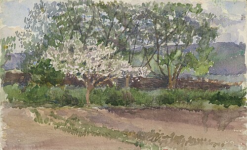 Blooming Tree, , László Mednyánszky