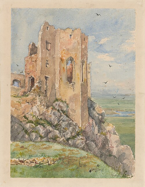 Beckov Castle Ruins, 1871, László Mednyánszky