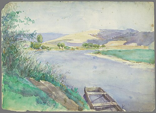 Rieka v údolí, 1880, László Mednyánszky