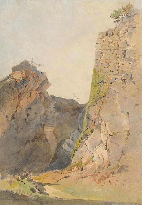 Landscape with Castle Ruins, 1872, László Mednyánszky