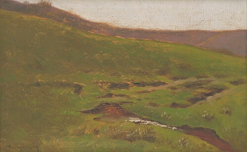 Krajina s potokom, 1900, László Mednyánszky