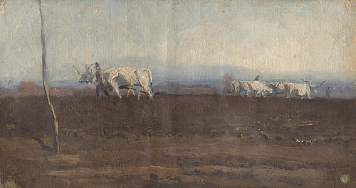 Oranie pod Tatrami, 1870, László Mednyánszky
