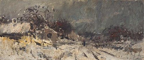 Zimná búrka, 1885, László Mednyánszky