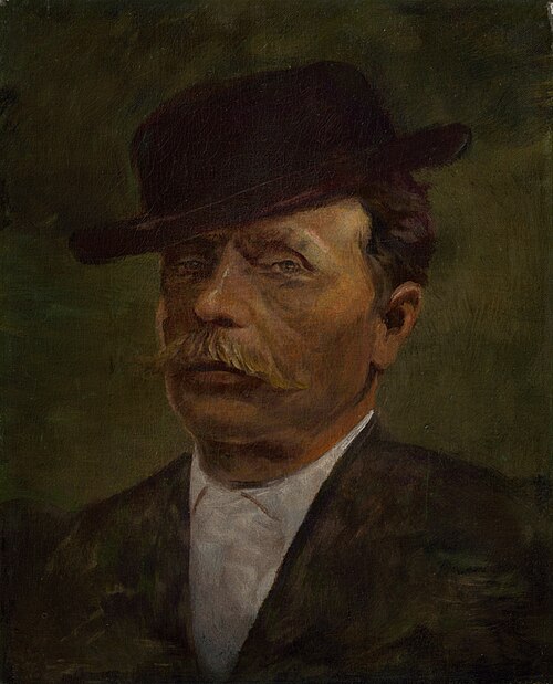 Starší muž s fúzikmi, 1880, László Mednyánszky