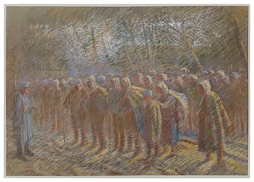 Vojnoví zajatci, 1914, László Mednyánszky
