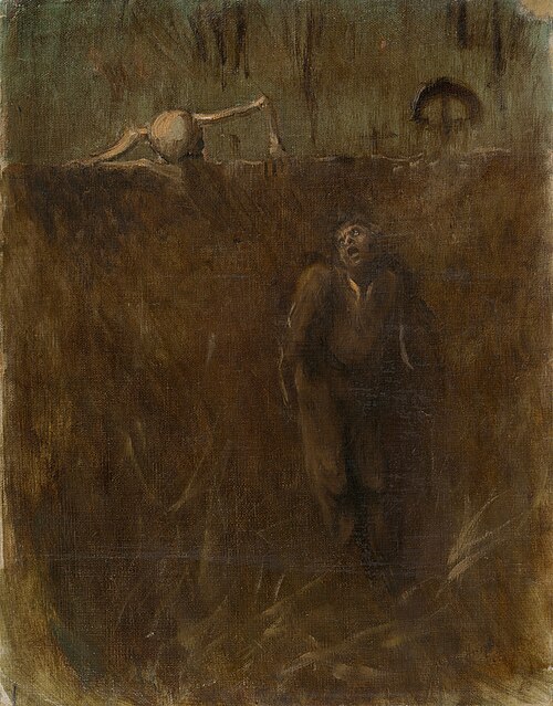 Memento. Scéna hrôzy., 1895, László Mednyánszky